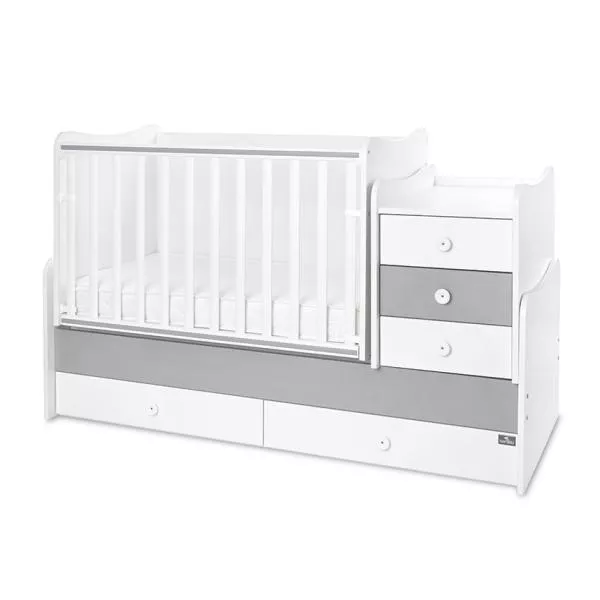 Mobilier multifunctional, Maxi Plus, 70 x 160 cm, transformabil, Trio White Stone Grey 1