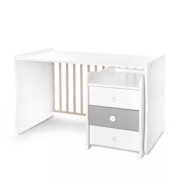 Mobilier multifunctional, Maxi Plus, 70 x 160 cm, transformabil, Trio White Stone Grey 7