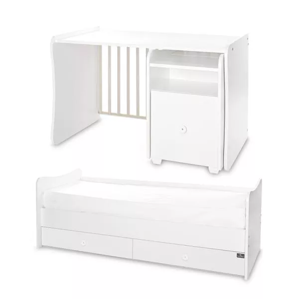 Mobilier multifunctional Trend Plus, 167 x 72 x 105 cm, transformabil, Trio White 12