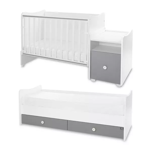Mobilier multifunctional, Trend Plus, 167 x 72 x 105 cm, transformabil, Trio White Stone Grey 13