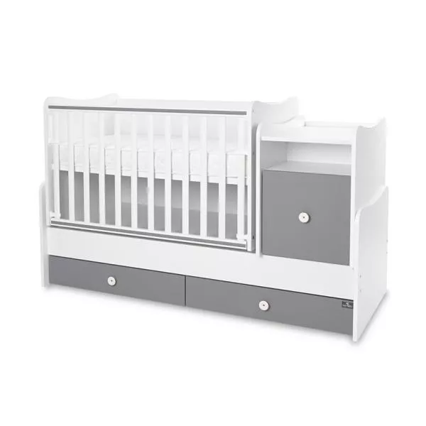 Mobilier multifunctional, Trend Plus, 167 x 72 x 105 cm, transformabil, Trio White Stone Grey 2