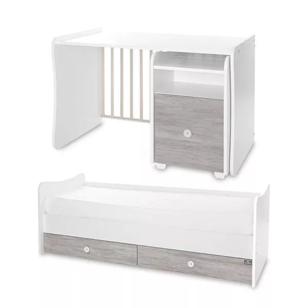 Mobilier multifunctional, Trend Plus, 167 x 72 x 105 cm, transformabil, Trio White Artwood 12