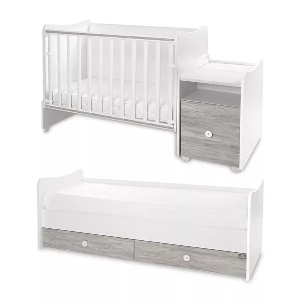 Mobilier multifunctional, Trend Plus, 167 x 72 x 105 cm, transformabil, Trio White Artwood 13