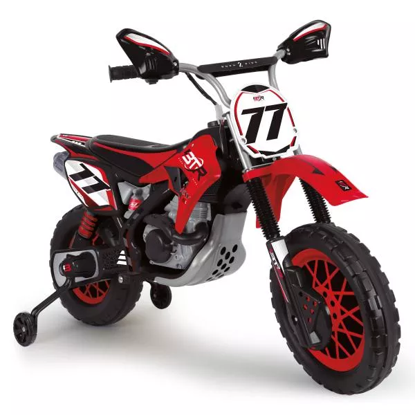 Motocicleta electrica pentru copii, Injusa, Thunder Max VX, 12V, frana electrica, 3 Ani+ 1