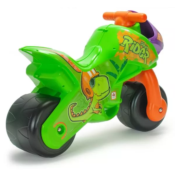 Motocicleta pentru copii, Injusa, Twin Dino, roti late din plastic, 18 luni+ 2