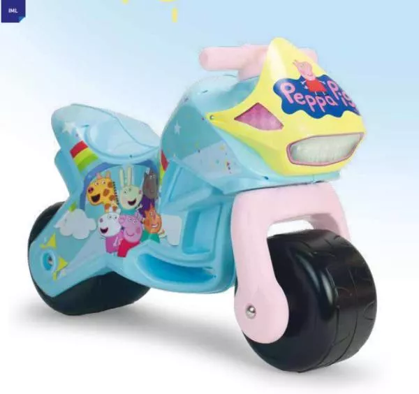 Motocicleta pentru copii tip ride-on, Peppa Pig, fara pedale, stabil si usor de utilizat, 18-36 luni 1