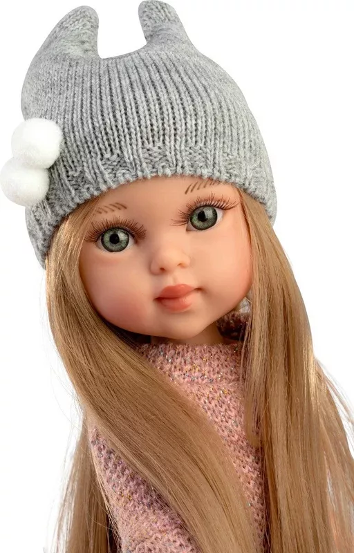 Papusa fashion, Penelope Vienna, 33 cm, par blond si ochi verzi, corp din vinil, cu outfit complet 3