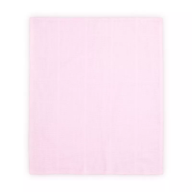 Paturica crosetata din bumbac, 75x100 cm, Pink 1