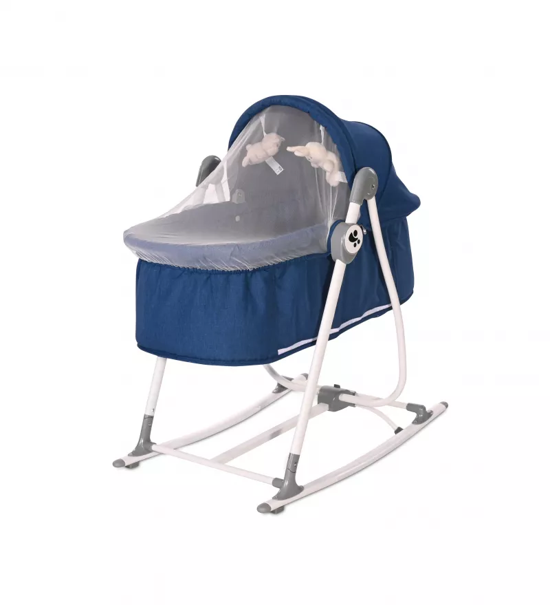 Patut leagan pentru nou nascut 2 in 1, Alicante, Blue 1