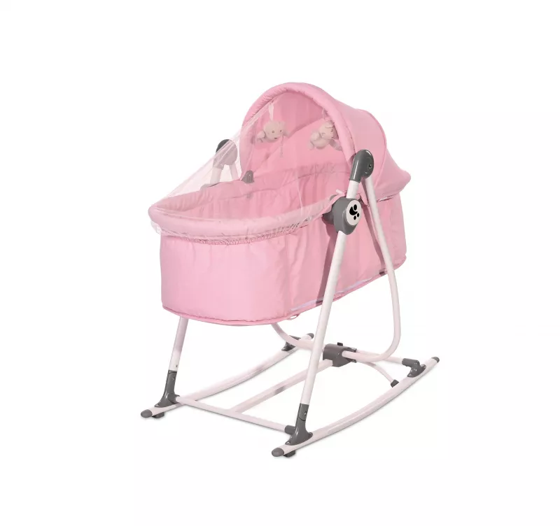 Patut leagan pentru nou nascut 2 in 1, Alicante, Pink 1