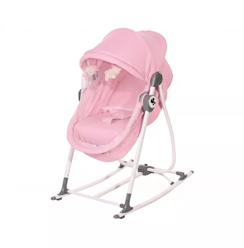 Patut leagan pentru nou nascut 2 in 1, Alicante, Pink 2