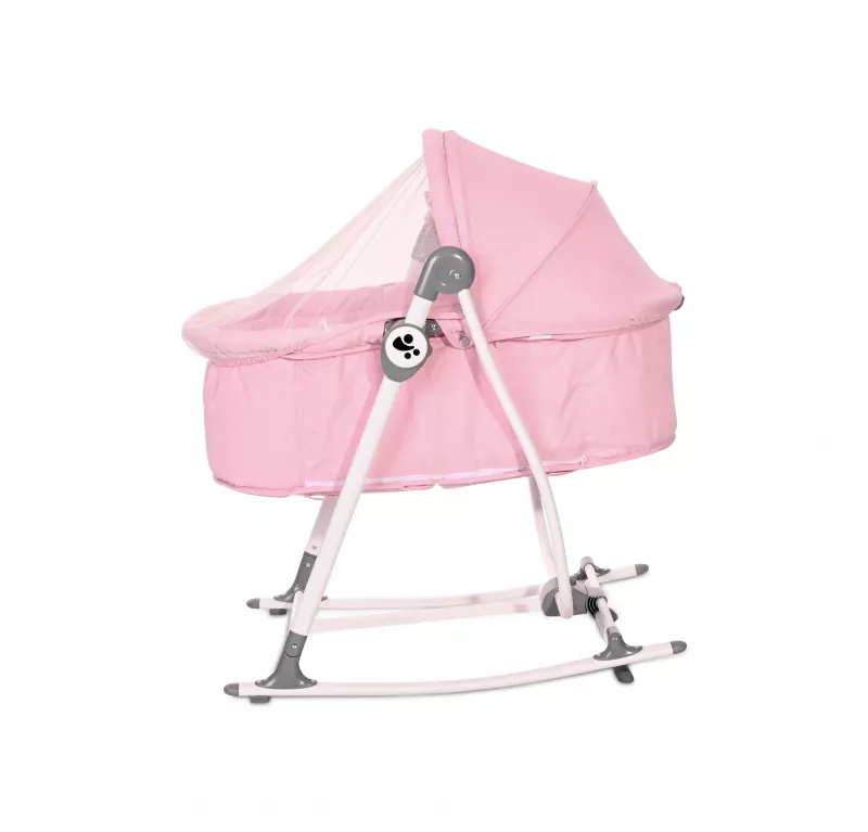 Patut leagan pentru nou nascut 2 in 1, Alicante, Pink 3