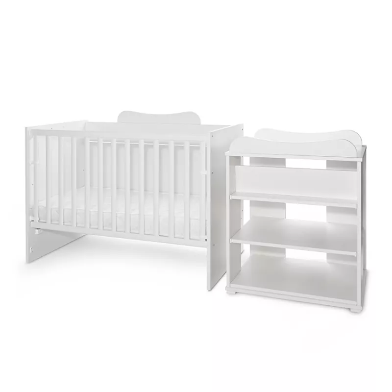 Patut modular multifunctional, 5 confirgurari diferite, 190 x 72 cm, Multi, White 6