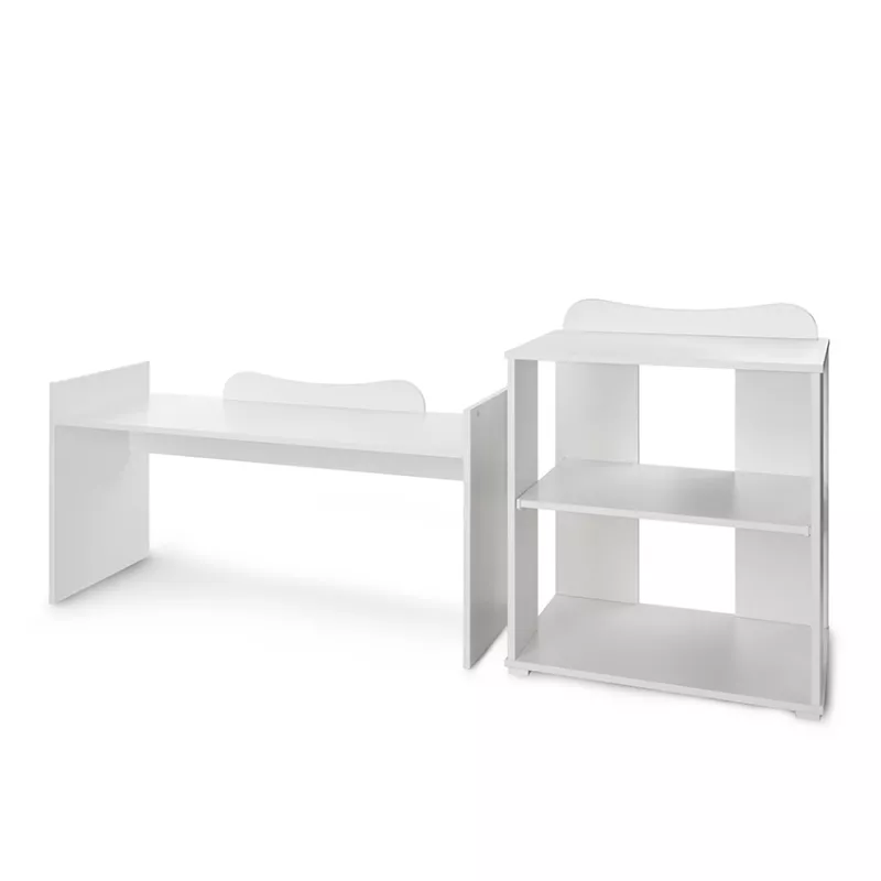 Patut modular multifunctional, 5 confirgurari diferite, 190 x 72 cm, Multi, White 15