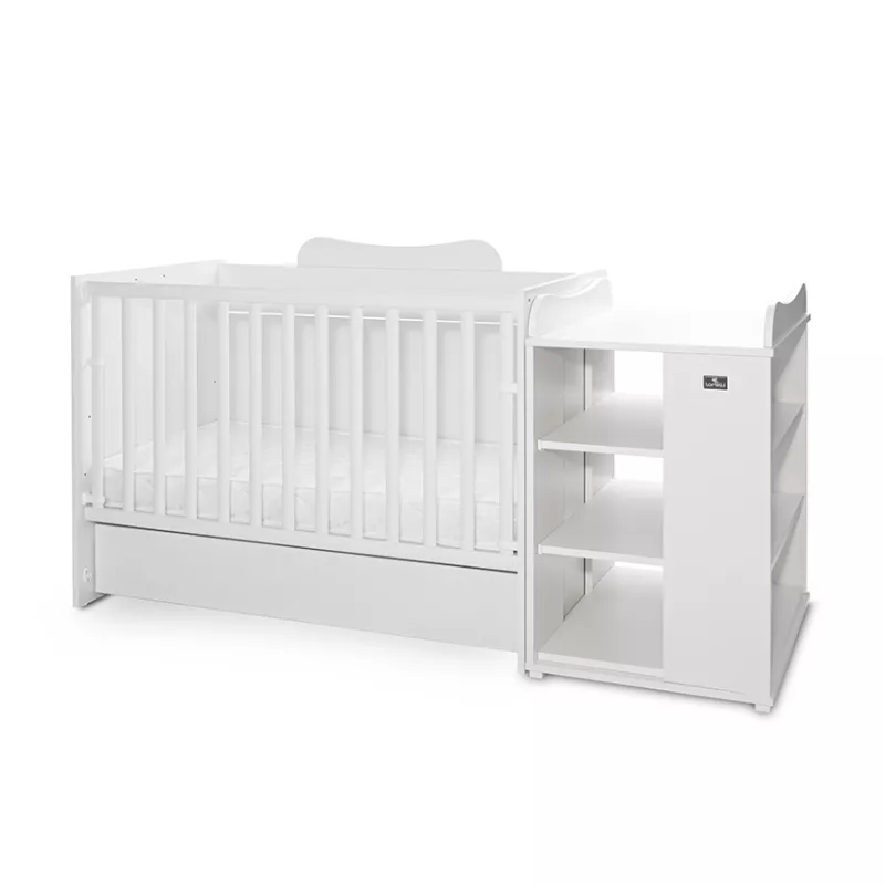 Patut modular multifunctional, 5 confirgurari diferite, 190 x 72 cm, Multi, White 1