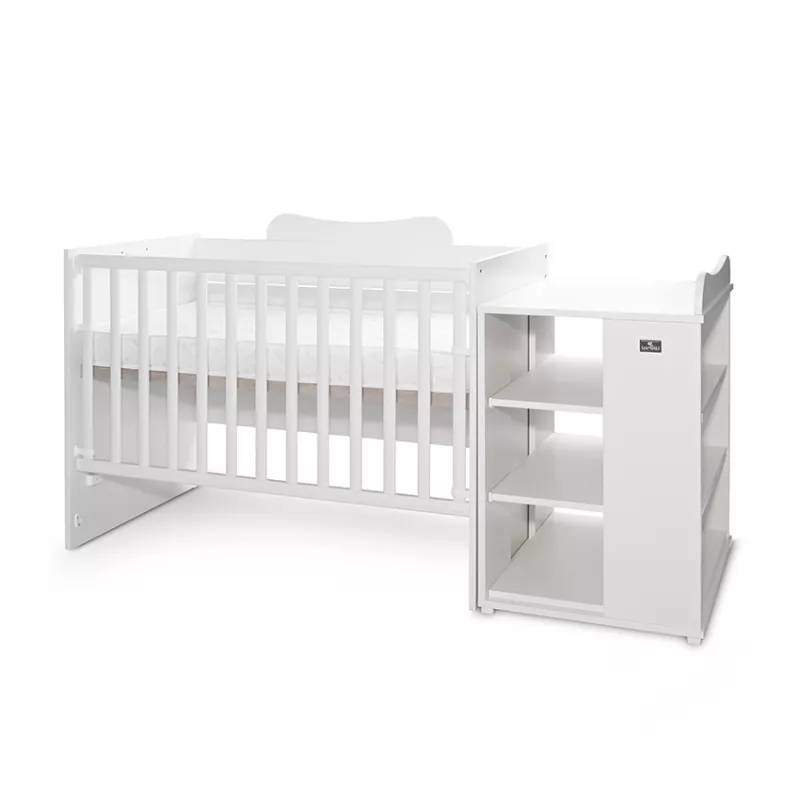 Patut modular multifunctional, 5 confirgurari diferite, 190 x 72 cm, Multi, White 3