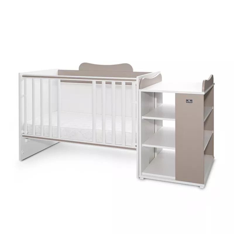 Patut modular multifunctional, 5 confirgurari diferite, 190 x 72 cm, Multi, White & String 5