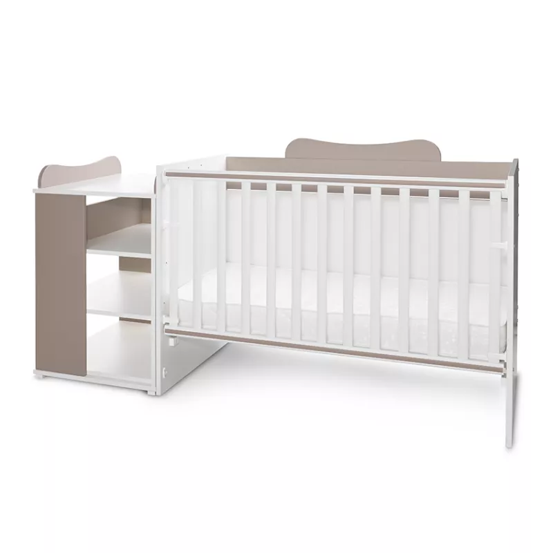 Patut modular multifunctional, 5 confirgurari diferite, 190 x 72 cm, Multi, White & String 7