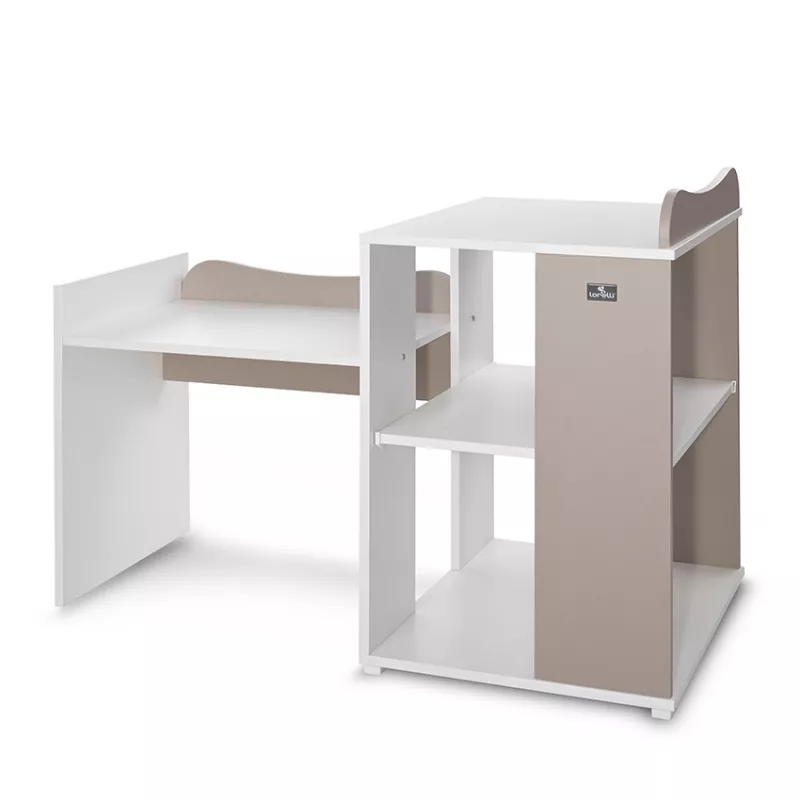 Patut modular multifunctional, 5 confirgurari diferite, 190 x 72 cm, Multi, White & String 11
