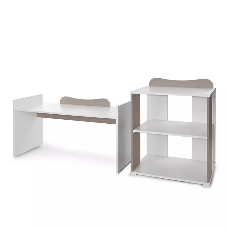 Patut modular multifunctional, 5 confirgurari diferite, 190 x 72 cm, Multi, White & String 15