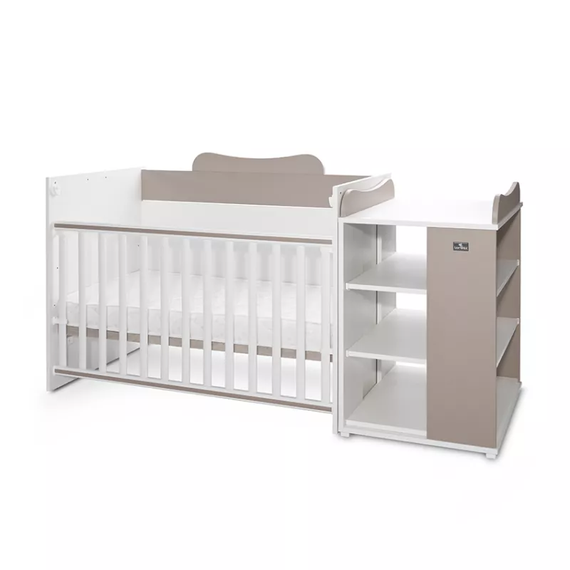 Patut modular multifunctional, 5 confirgurari diferite, 190 x 72 cm, Multi, White & String 4