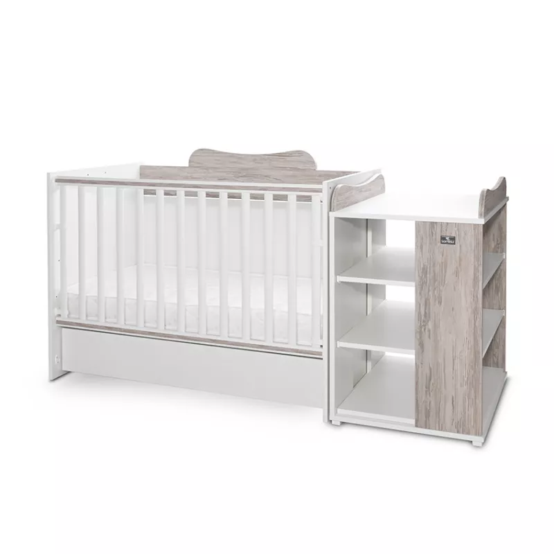 Patut modular multifunctional, 5 confirgurari diferite, 190 x 72 cm, Multi, White & Artwood 1