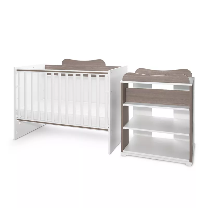 Patut modular multifunctional, 5 confirgurari diferite, 190 x 72 cm, Multi, White & Coffee 6