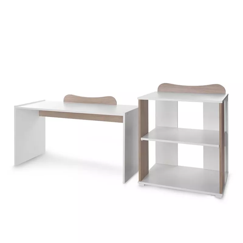 Patut modular multifunctional, 5 confirgurari diferite, 190 x 72 cm, Multi, White & Amber 14