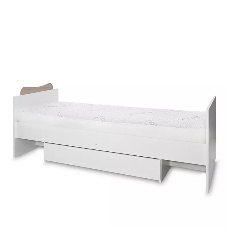 Patut modular multifunctional, 5 confirgurari diferite, 190 x 72 cm, Multi, White & Amber 16