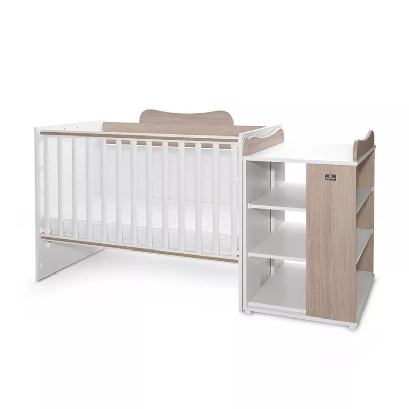 Patut modular multifunctional, 5 confirgurari diferite, 190 x 72 cm, Multi, White & Amber 2