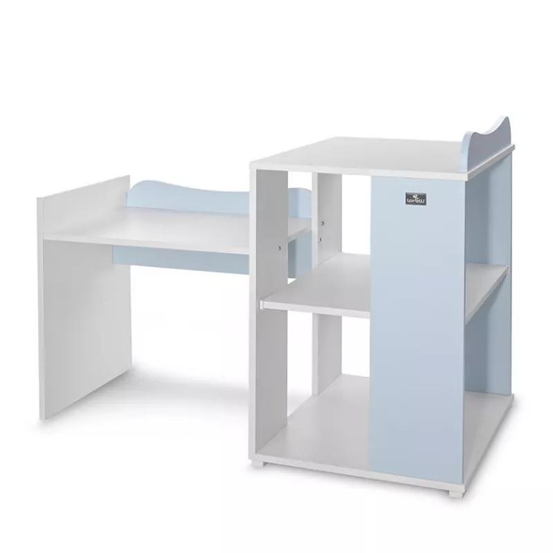 Patut modular multifunctional, 5 confirgurari diferite, 190 x 72 cm, Multi, White Baby Blue 11