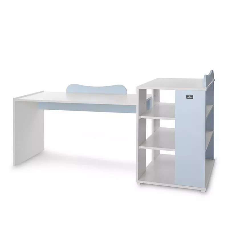 Patut modular multifunctional, 5 confirgurari diferite, 190 x 72 cm, Multi, White Baby Blue 13