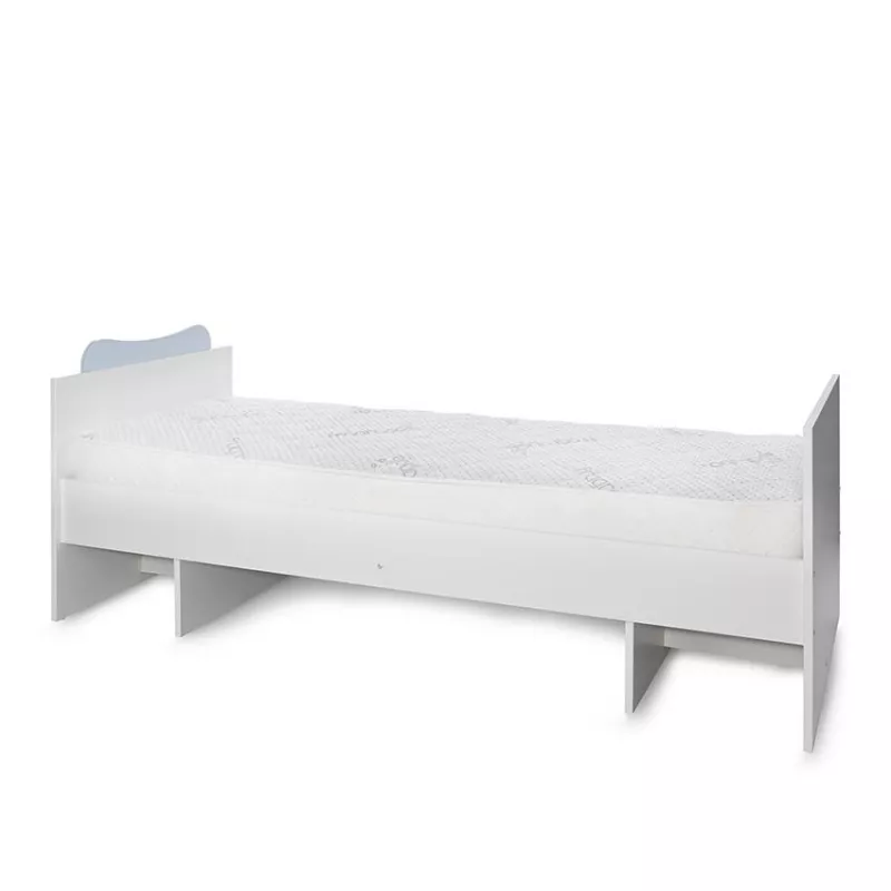 Patut modular multifunctional, 5 confirgurari diferite, 190 x 72 cm, Multi, White Baby Blue 17