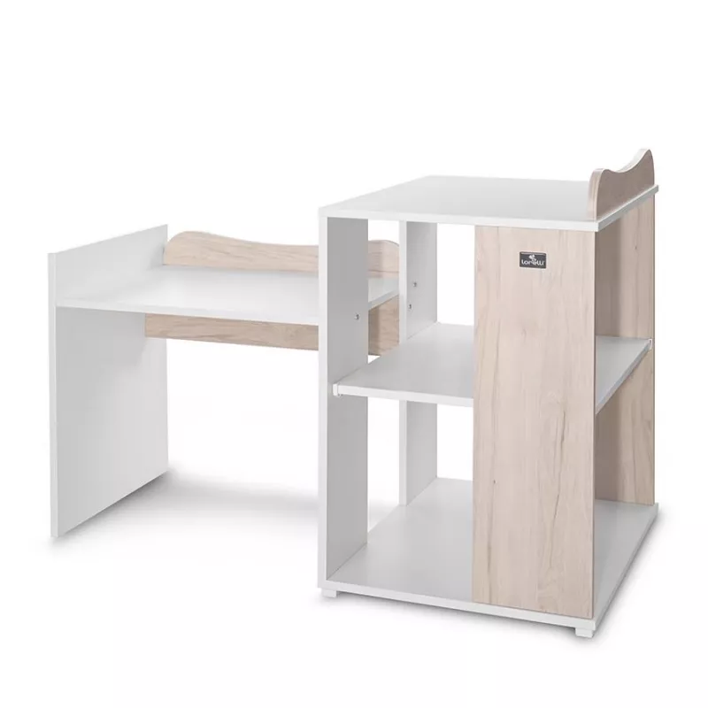 Patut modular multifunctional, 5 confirgurari diferite, 190 x 72 cm, Multi, White & Light Oak 11