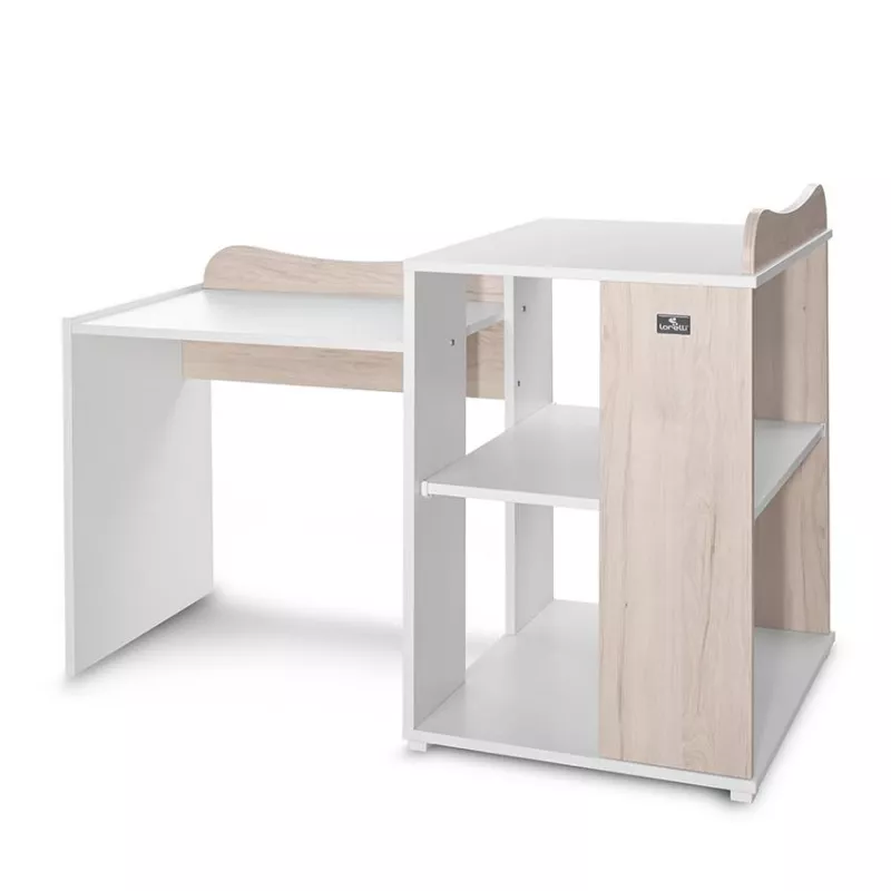 Patut modular multifunctional, 5 confirgurari diferite, 190 x 72 cm, Multi, White & Light Oak 12