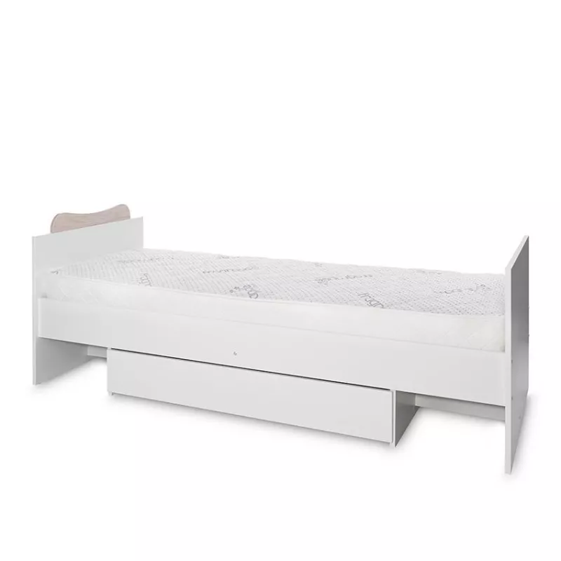 Patut modular multifunctional, 5 confirgurari diferite, 190 x 72 cm, Multi, White & Light Oak 16