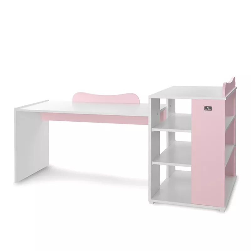 Patut modular multifunctional, 5 confirgurari diferite, 190 x 72 cm, Multi, White Orchid Pink 13