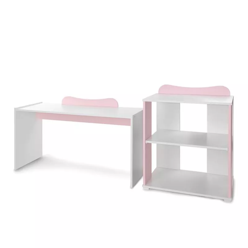Patut modular multifunctional, 5 confirgurari diferite, 190 x 72 cm, Multi, White Orchid Pink 14