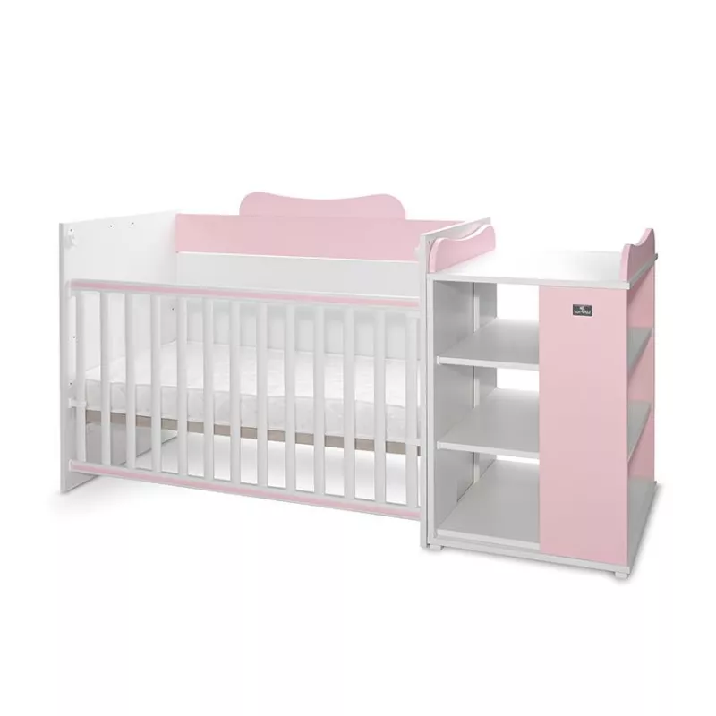 Patut modular multifunctional, 5 confirgurari diferite, 190 x 72 cm, Multi, White Orchid Pink 4
