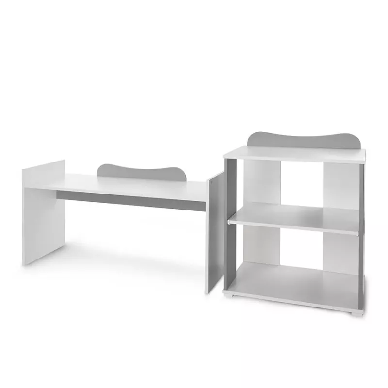 Patut modular multifunctional, 5 confirgurari diferite, 190 x 72 cm, Multi, White Stone Grey 15