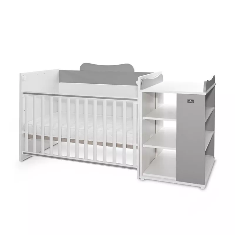 Patut modular multifunctional, 5 confirgurari diferite, 190 x 72 cm, Multi, White Stone Grey 4