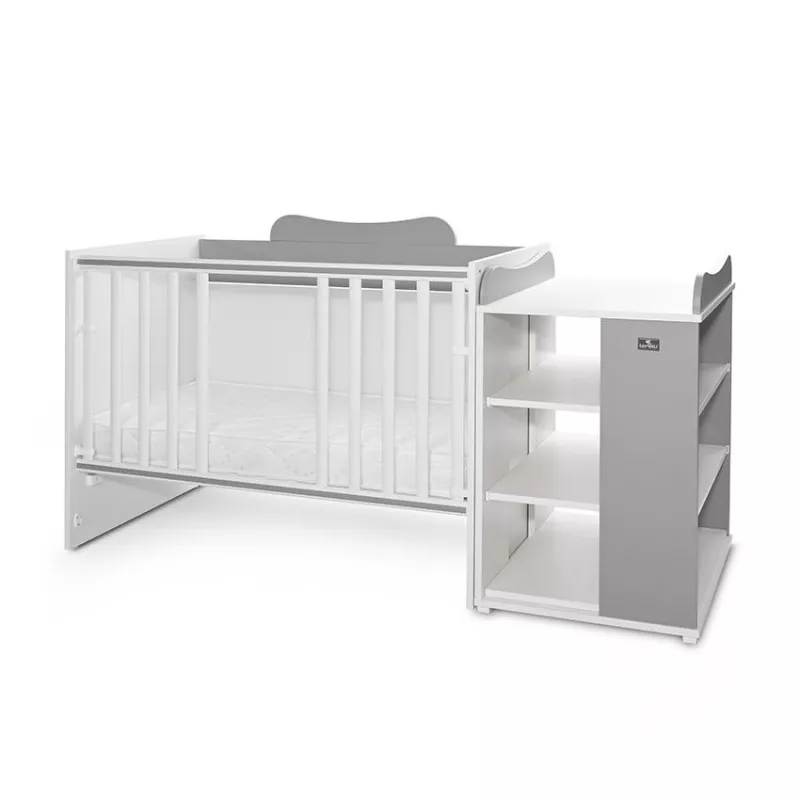 Patut modular multifunctional, 5 confirgurari diferite, 190 x 72 cm, Multi, White Stone Grey 5