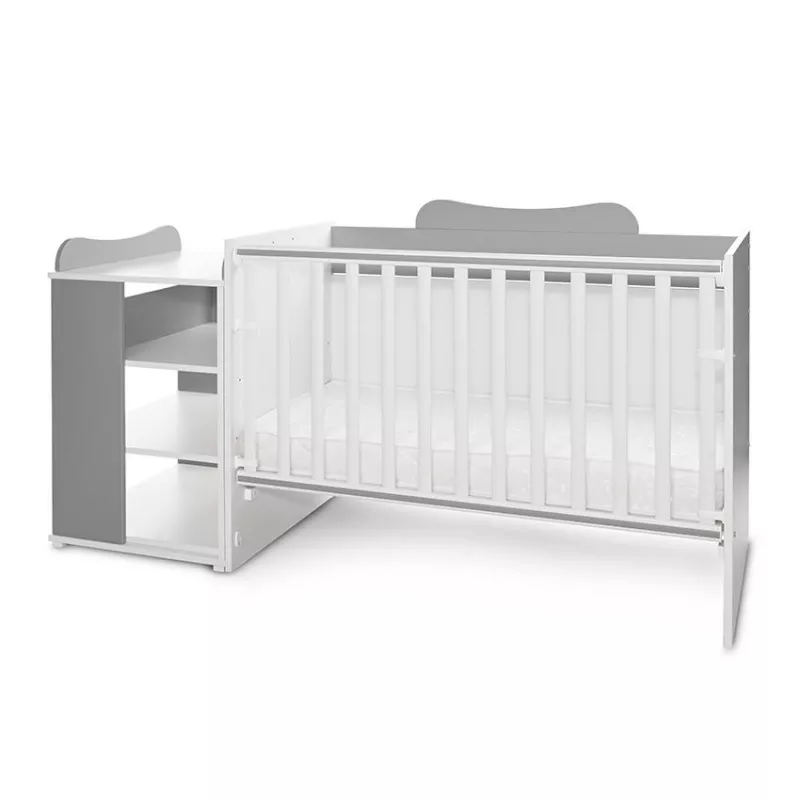 Patut modular multifunctional, 5 confirgurari diferite, 190 x 72 cm, Multi, White Stone Grey 7