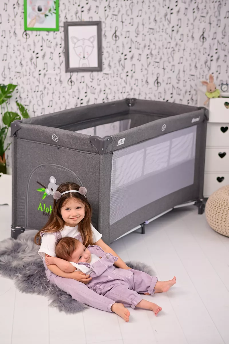 Patut pliabil Noemi, 2 nivele, Mellow Rose Star 4
