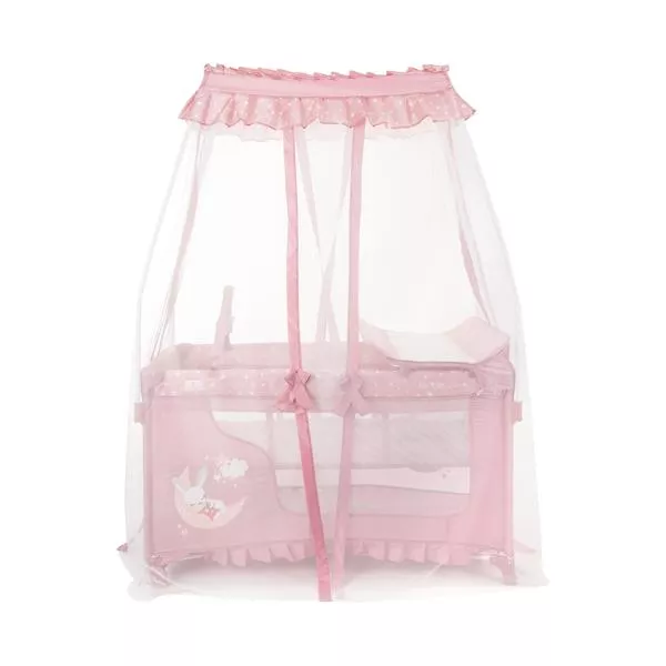 Patut pliabil stil baldachin, Magic Sleep, masa de infasat, accesorii, Pink 4