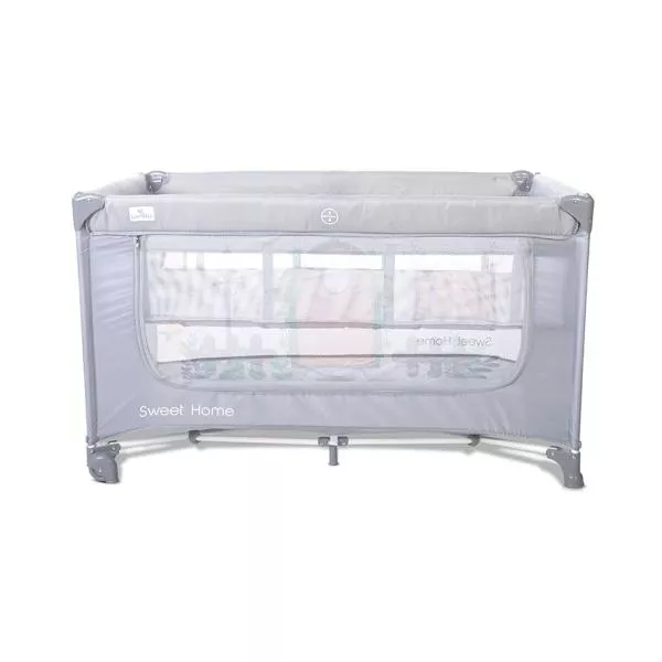 Patut pliabil, Sweet Home, 2 nivele, capotina detasabila, Grey 10