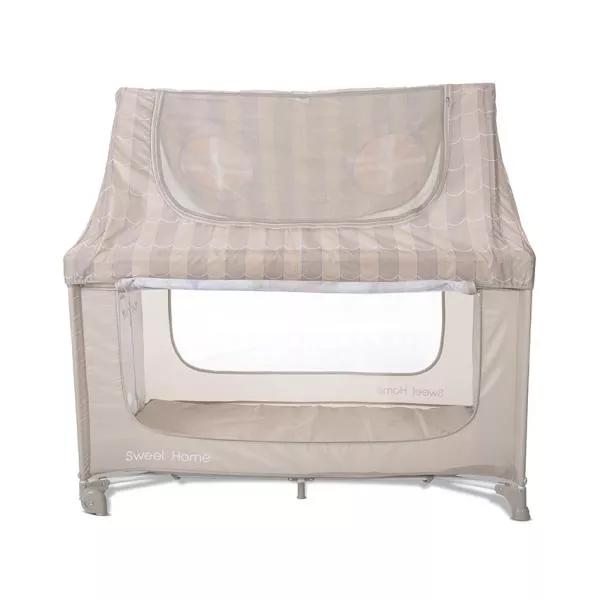 Patut pliabil, Sweet Home, 2 nivele, capotina detasabila, Beige 6