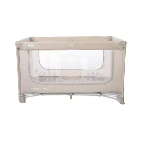 Patut pliabil, Sweet Home, 2 nivele, capotina detasabila, Beige 12