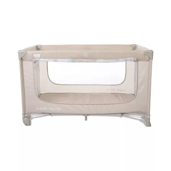 Patut pliabil, Sweet Home, 2 nivele, capotina detasabila, Beige 13