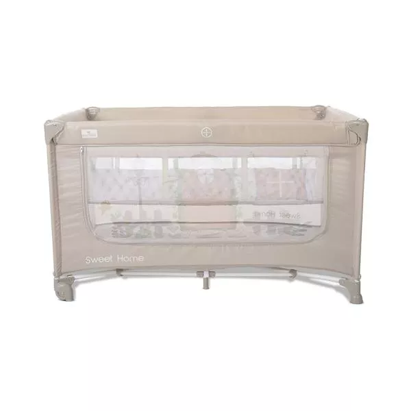 Patut pliabil, Sweet Home, 2 nivele, capotina detasabila, Beige 10